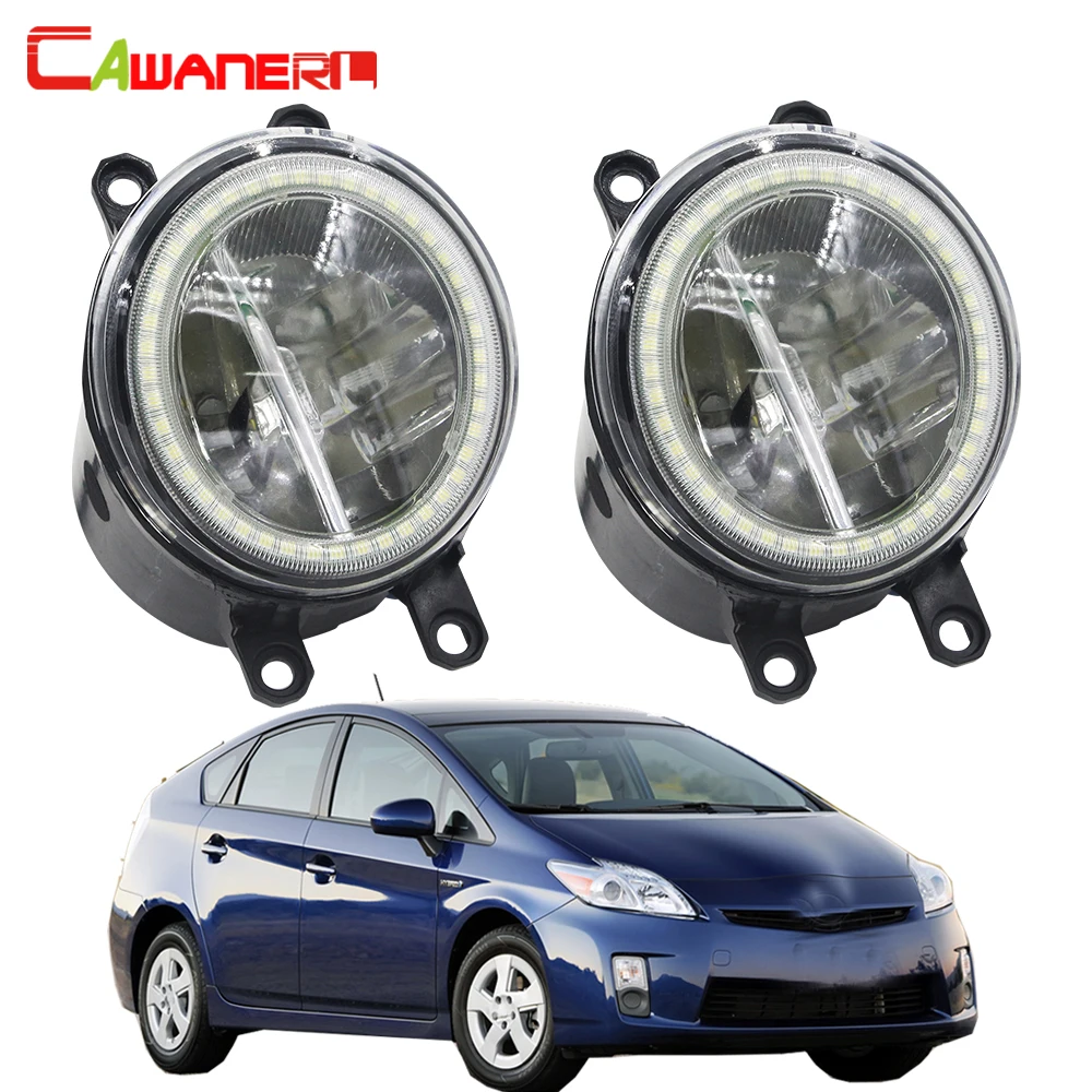 Cawanerl для Toyota Prius 2009 2010 2011 2012 автомобиля H11 светодиодный лампы противотуманного