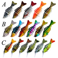 dhyjsfdc 1pc crankbait fishing sinking wobblers fishing lures jointed swimbait 7 segment artificial bait for fishing tackle lure