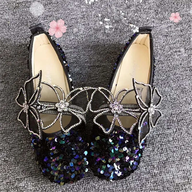 

2021 Handmade Diamond Butterfly Fairy Fan Single Shoes Fairy Shoess