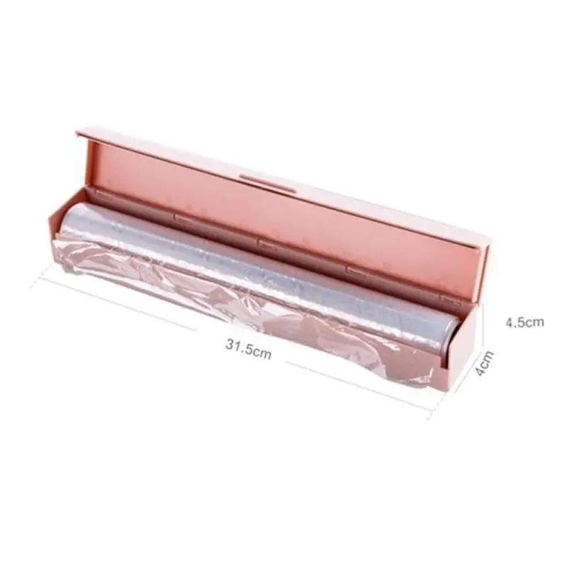 1Pcs Preservative Film Cutters Cling Food Wrap Cutter Plastic Dispenser Storage Holder Simple Style | Дом и сад