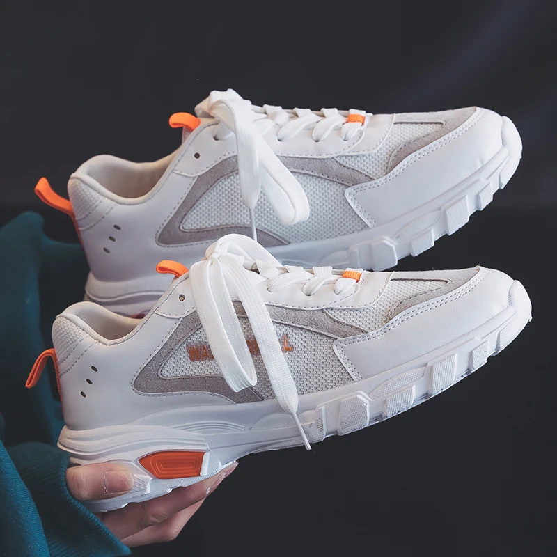 

2021 Men Vulcanize Shoes Comfort Mens Sneakers Male Shoes Adult Footwear Breathable Fashion Sneakers Men's Shoes Trainers 39-44