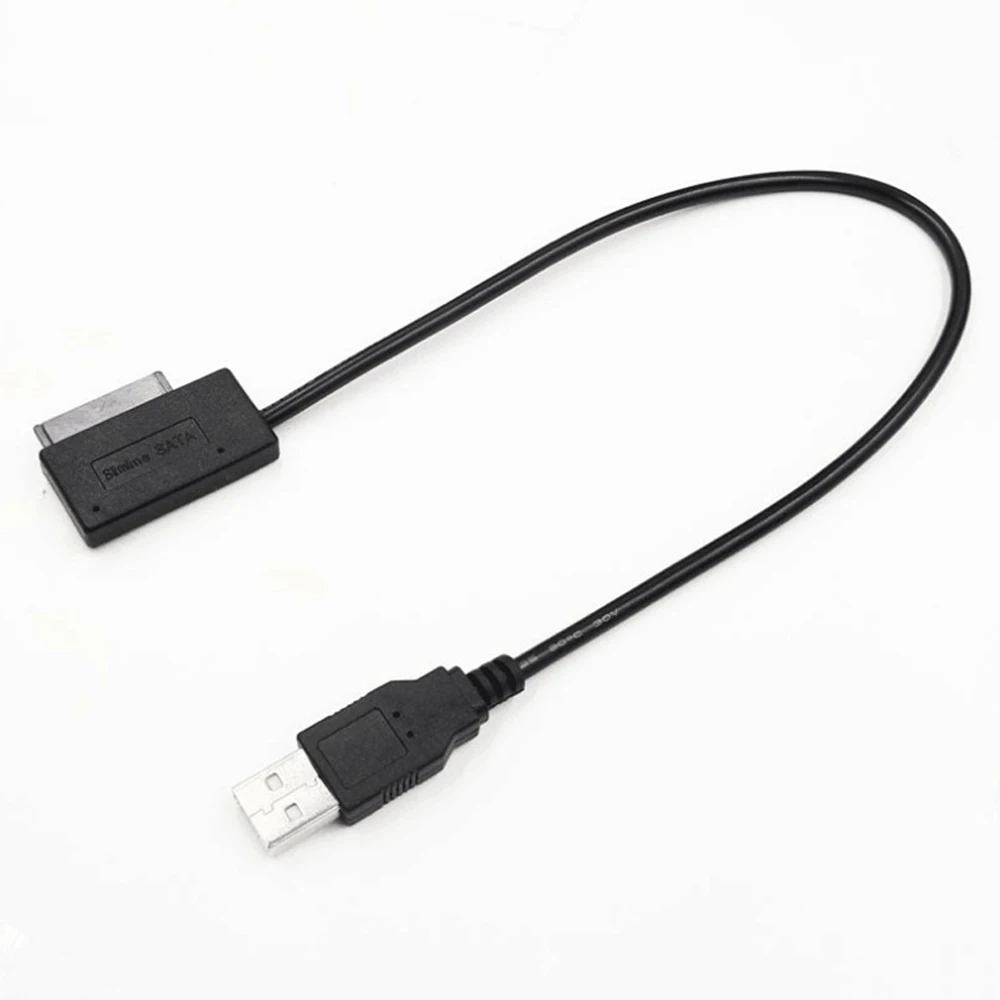2021 USB-адаптер для ПК 6P 7P CD DVD Rom SATA к USB 2 0 конвертер slim Sata 13-контактный Кабель-адаптер