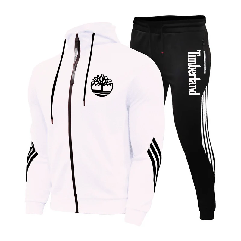 

New 2 Pieces Of Sportswear Printing Men's Hooded Sweatshirt + Pants Pullover Hoodie Sportswear Suit Casual Sports Men's Clothing