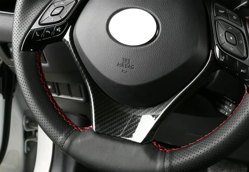 Для Toyota C HR CHR (AX10) 2019 2020 автомобильные аксессуары ABS Хромированная панель рулевого