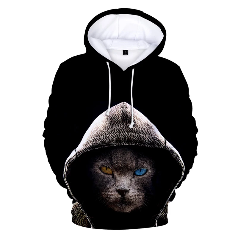 

2021 High Quality New 3D Mens Men Hoodies Harajuku Casaul Hoodies Kids Cool Cat Hoodie Oversized Women Fashion Cat 3D Sweatshirt