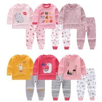 andy papa toddler girls sleepwear clothing sets childrens cotton autumn pajamas suits cute long sleeve tops pants for kids 2 8y