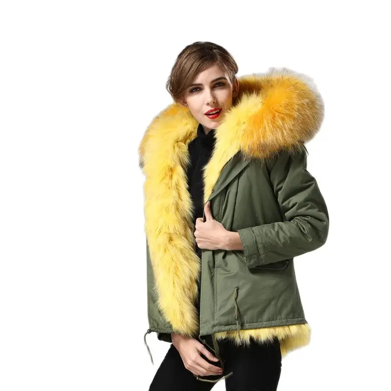 Рисунок 3 - Роскошная желтая парка с подкладкой