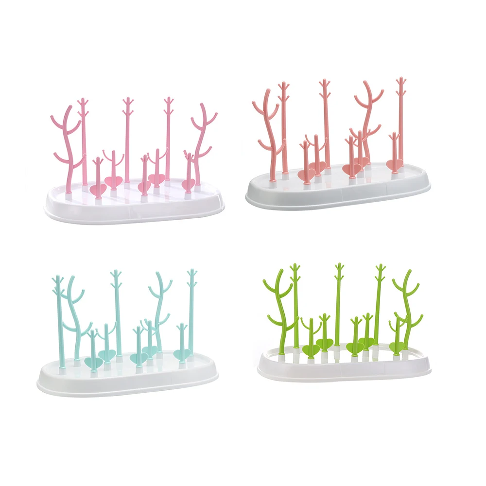 

Baby Bottle Drying Racks Milk Bottles Drying Rack Infant Feeding Tableware Cleaning Cup Holder Nipple Shelf Drainer Storage Rack