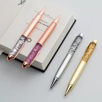 sequin pen crystal pen ball point pen fashion dried flower metal ballpoint pen custom logo birthday wedding gift pen for writing