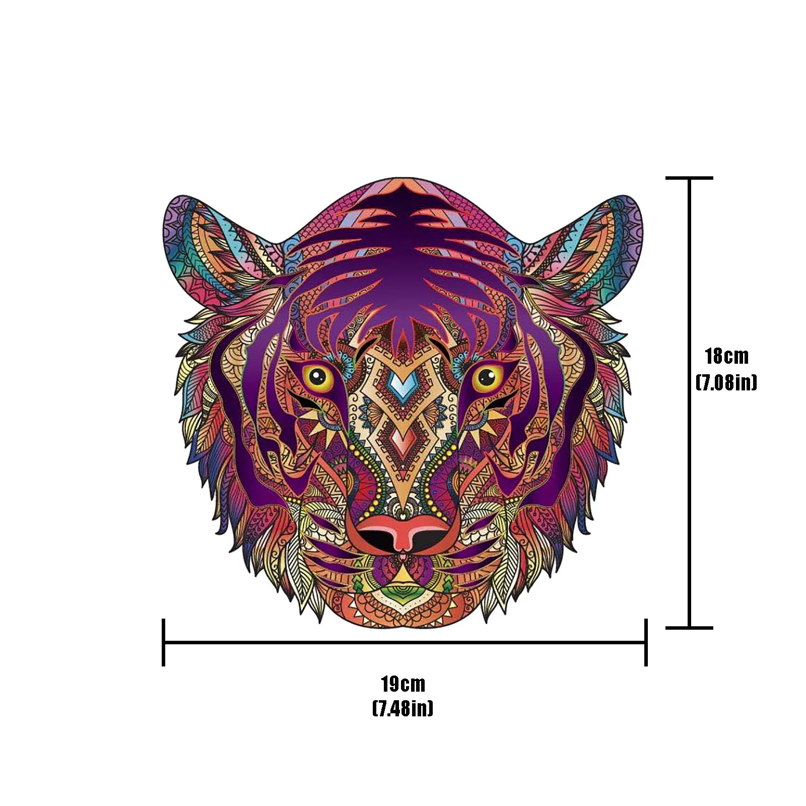 

Tigers Wooden Puzzle Adult and Children Educational Holiday Gift montessori Home decoration Educational Toys jouet bois