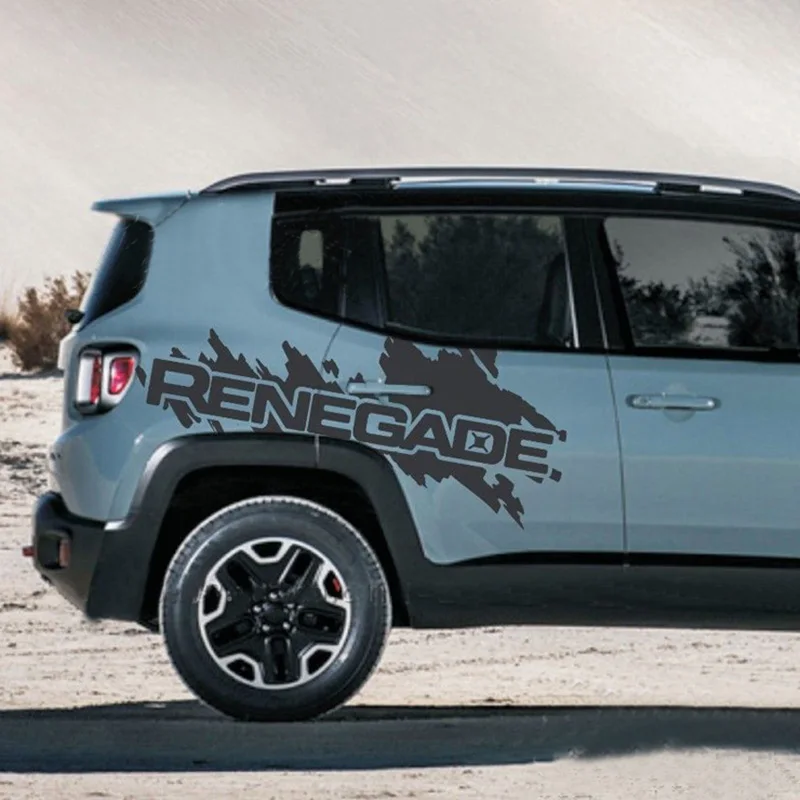 Спортивная матовая черная задняя наклейка на багажник графическая винил для Jeep