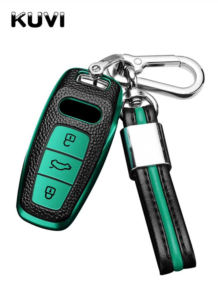 Новинка оболочка для ключа Audi защитный чехол из ТПУ A6L A7 A8 Q8 E tron C8 D5 2019 2020