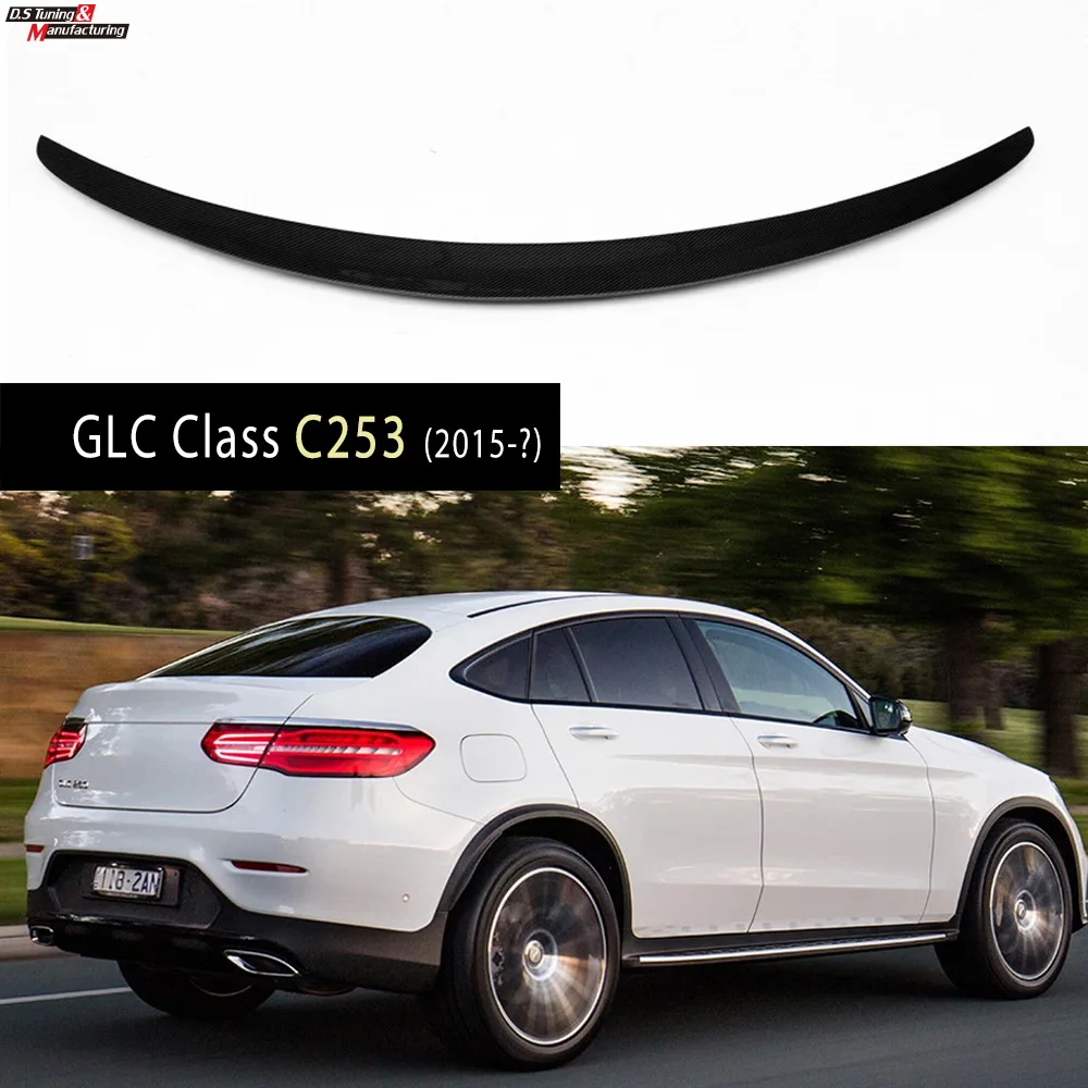 

C253 стильный спойлер для багажника из углеродного волокна для GLC SUV C253 Coupe 2016-gift