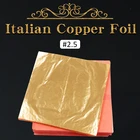 100 шт 14 см имитация золотого листа бумага итальянская медная фольга листы позолота для художественных ремесел домашняя настенная мебель позолоченное украшение