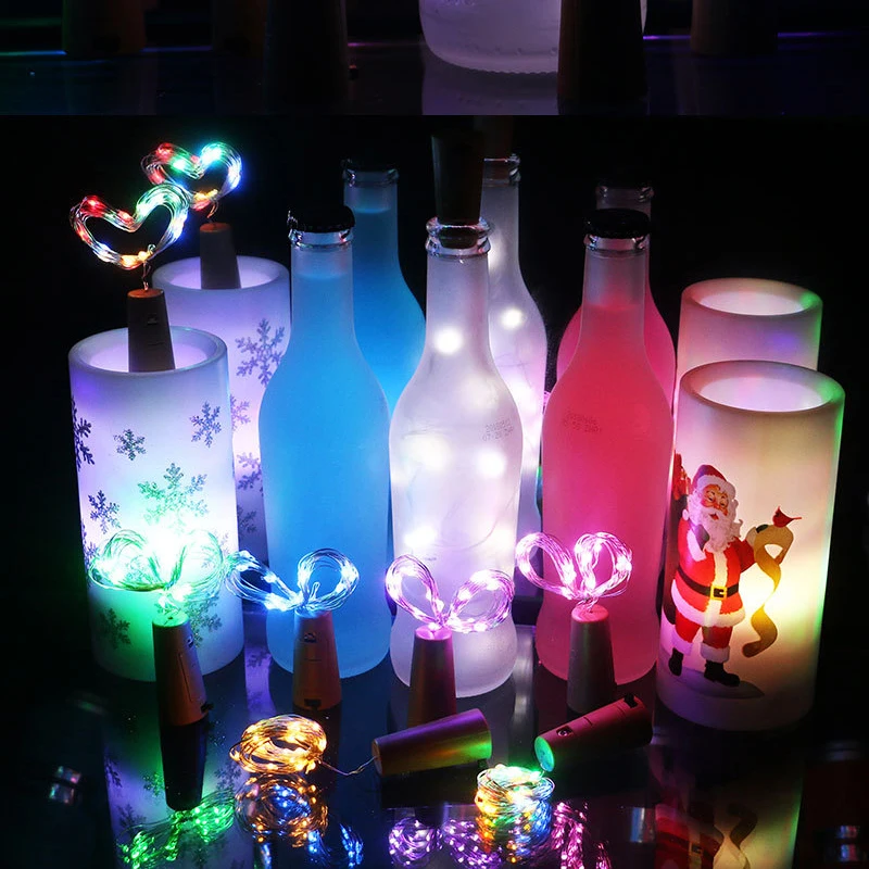 2 м 20 светодиодов винной пробкой светильник Ночной домашний декор гирлянда