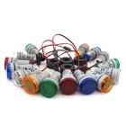 Цифровой амперметр, вольтметр-амперметр с ЖК светодиодный, 22 мм, для измерения напряжения и силы тока, предупредительный индикатор, тестер сигнальных ламп