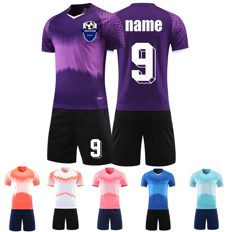 

2021 Soccer jersey set men football Shirts uniform,Boys soccer jerseys futbol custom Adult Kids football set suit 4XS-5XLG5022