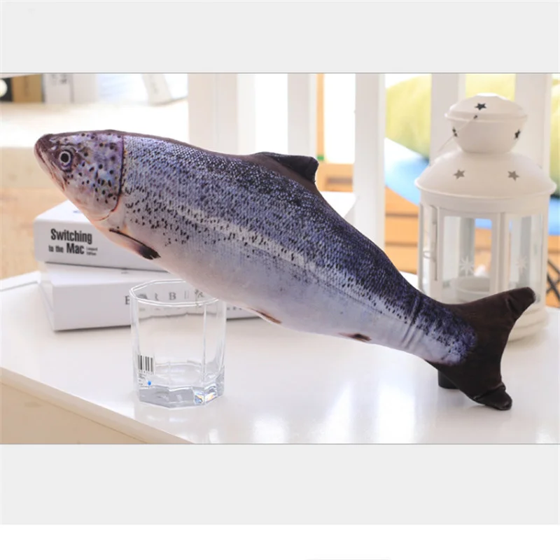 Высококачественная плюшевая имитация карпа в форме рыбы игрушка для кошки