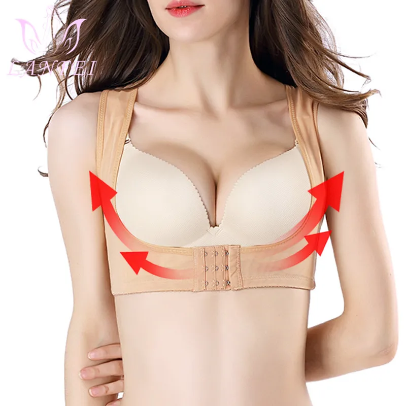 

LANFEI Women Upper Arm Shaper Sleeveless Shaper Slimming Back Support Adjustment Beautiful Posture Corrector Shapewear Straps
