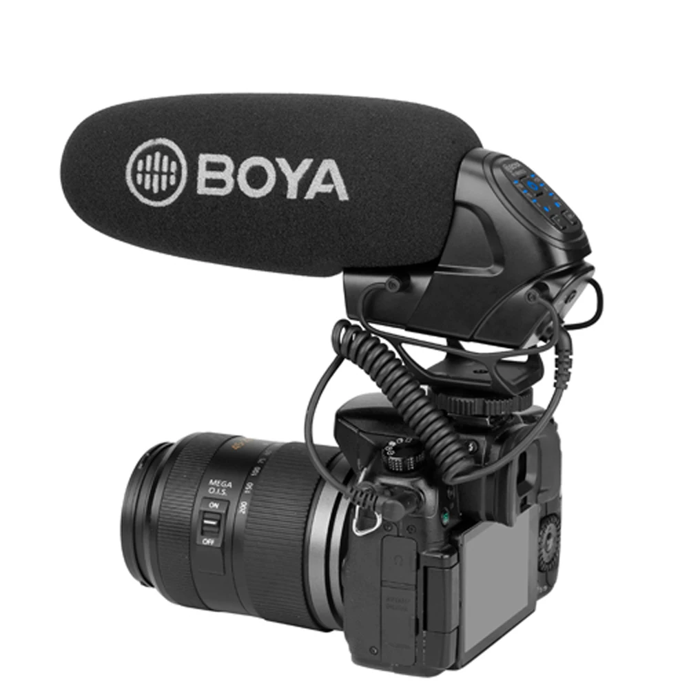 BOYA BY-BM3032 на Камера дробовик микрофон получить 3 шаг фильтр высоких частот видео