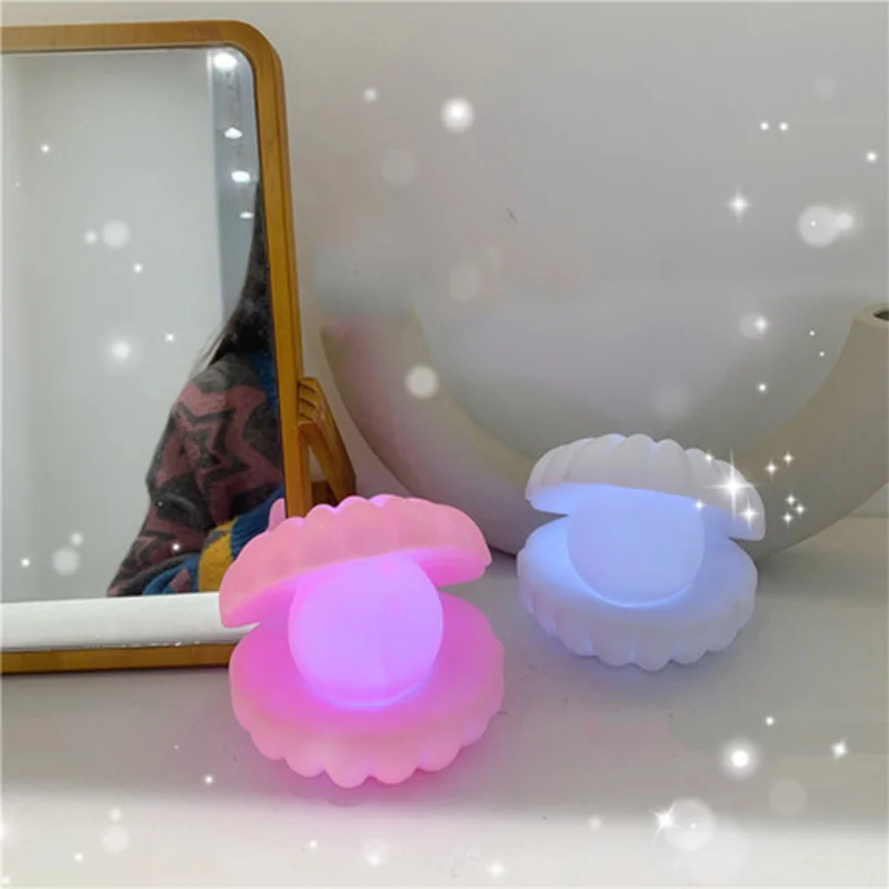 Инс девушка в форме сердца пластиковый корпус лампа жемчужный ночник