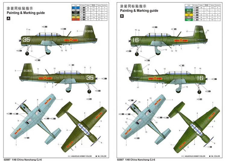 Trumpeter 02887 1:48 1/48 масштаб китайский Наньчан CJ-6 Junior тренировочный самолет игрушка