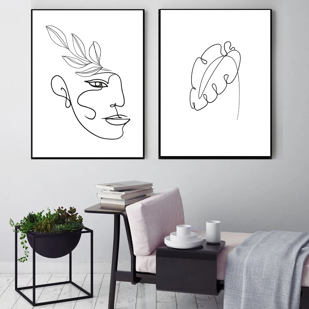 Абстрактная Геометрическая Картина на холсте в стиле бохо с изображением солнца