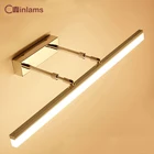 Светодиодная Простая Современная Водонепроницаемая противотуманная Выдвижная зеркальная Налобная лампа туалетный столик для ванной комнаты зеркало кабинет зеркало бра