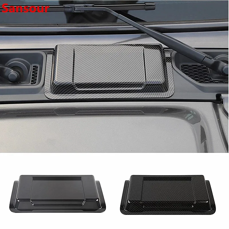 

Sansour Car Engine Hood Air Inlet Vent Decoration Cover Sticker for Jeep Wrangler JL Gladiator JT 2018 2019 2020 2021 Accessory