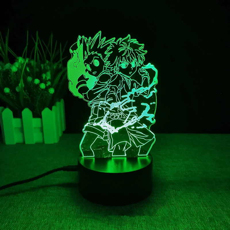 

3d-лампа в стиле аниме Hunter X Hunter для детей, украшение для детской спальни, ночсветильник для манги, подарок Hunter X Hunter, Игрушечная модель ночного...