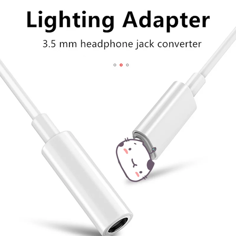 Аудиоадаптер для наушников Lightning/3 5 мм Aux iphone X 7 8 Plus 3 аудио сплиттер ios 13 наушники