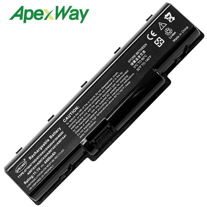 ApexWay 11 1 v 6 батарея для Acer Aspire AS07A31 AS07A32 AS07A41 AS07A42 AS07A51 AS07A52 AS07A71 5740 4740G 2930 MS2219 |