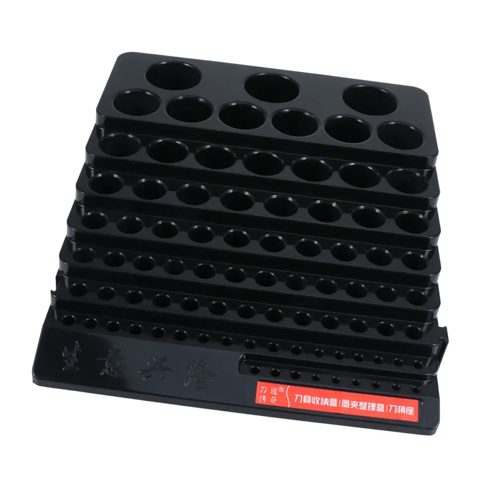 

1pc Multifunctional Saving Space Drill Milling Cutter Storage Box Cutter Accessory Box Finishing Box(Black)