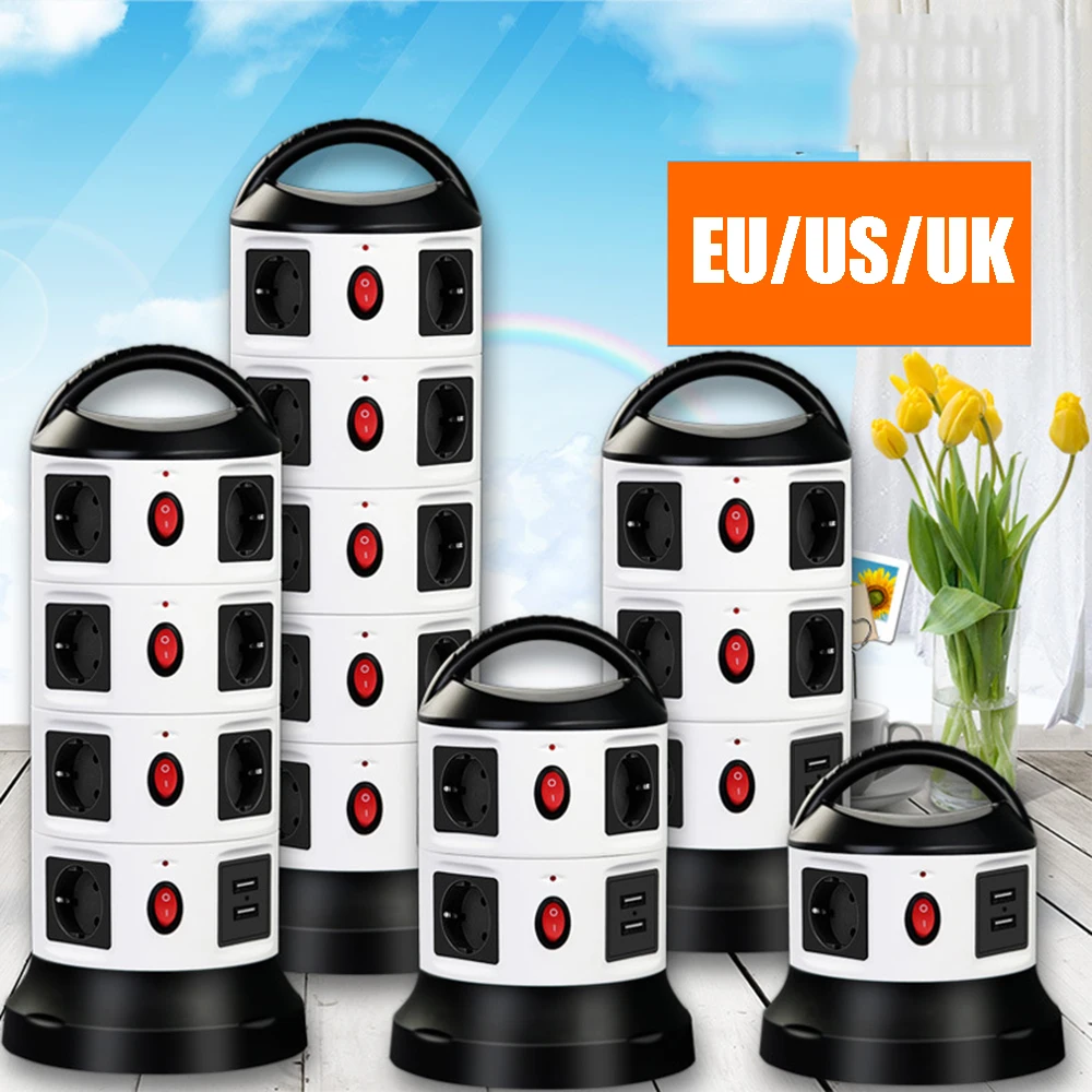 Многофункциональная настольная розетка UVZ Вертикальная Розетка