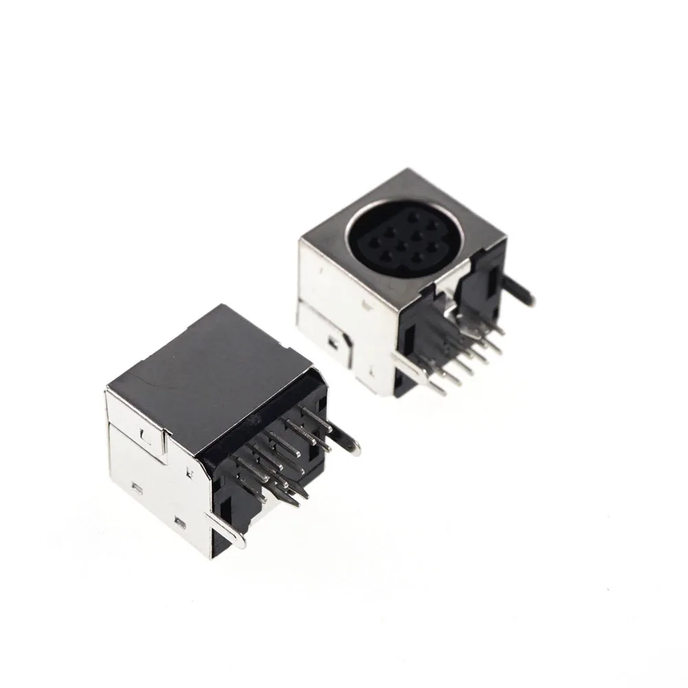 Гнездо с 9 позициями для монтажа на печатную плату гнездо разъемом типа S