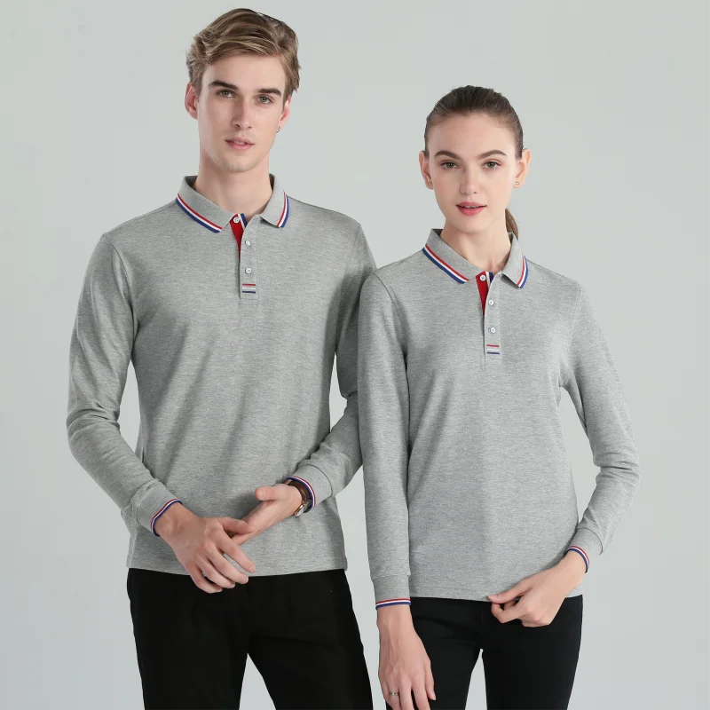 Футболка-поло с длинным рукавом 7 цветов | Мужская одежда