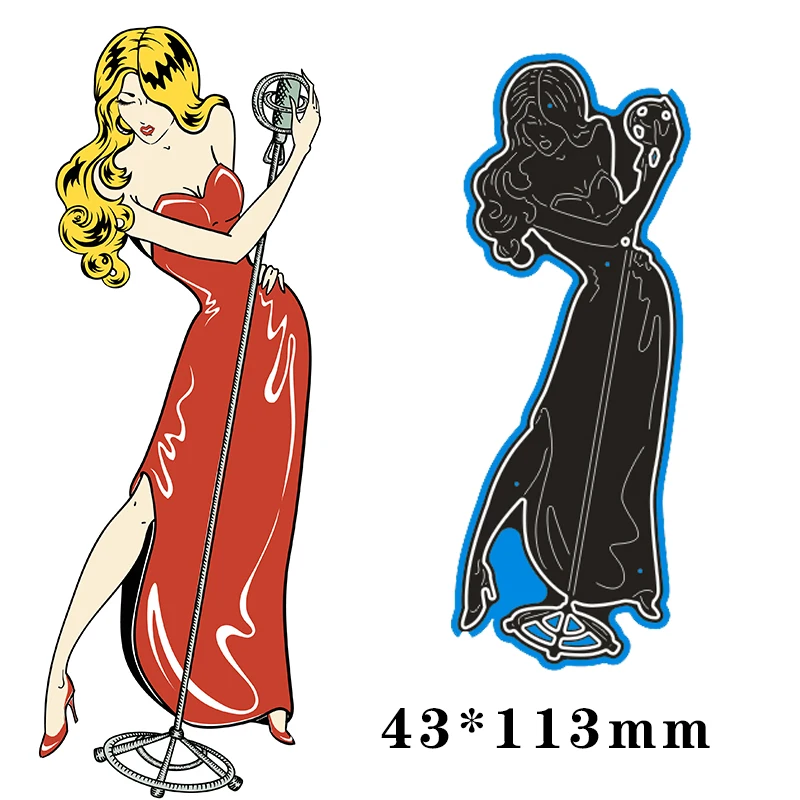 

Трафаретный вырубной штамп для танцев для девочек; Новинка; С металлическими украшениями; Тиснение для скрапбукинга Бумага НОВЫЙ крафт аль...