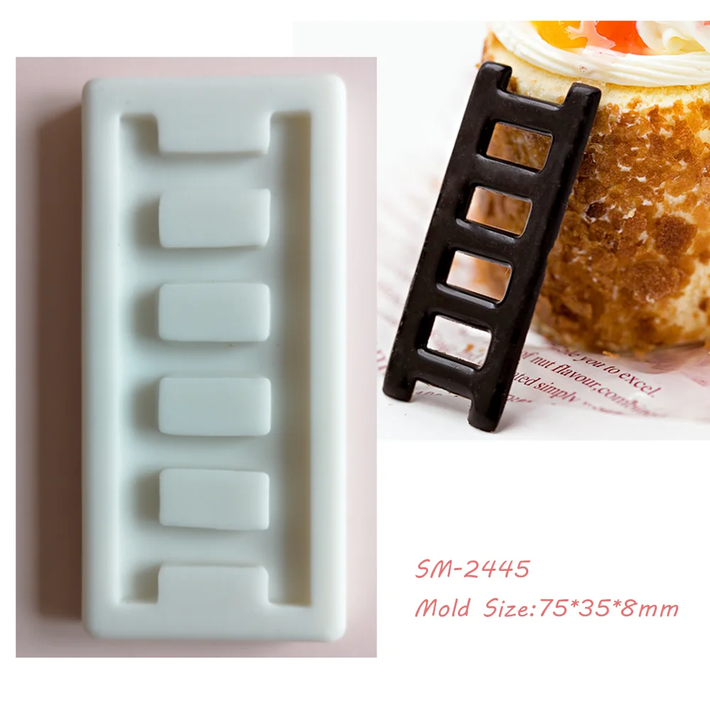 

Small Ladder Silicone Molds Cake and Cupcake Border Moulds Chocolate Fondant Mould Cake Decorating Tools Kitchen Bakeware