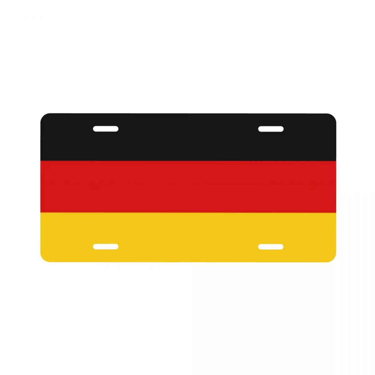 

The German Flag Is Black, Red And Yellow car license plate decoration 15cmX30cm