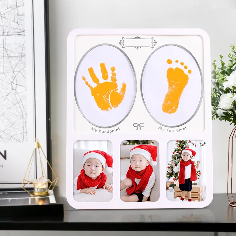 Детская одежда с принтом рука и нога для новорожденных подарок на день