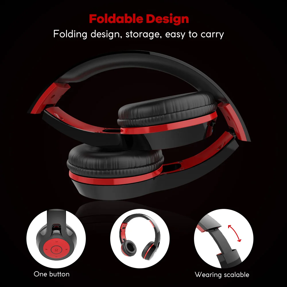Bluetooth наушники беспроводные с шумоподавлением Hi Fi Стерео шумоподавление игровая