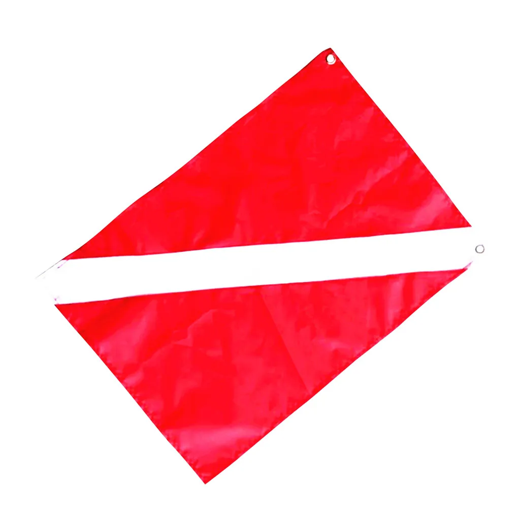 

Scuba Dive Diver Down Flag Safety Signal Marker Banner Kayak Marine Boat Flag 50 x 35 cm for Water Sports Swimming Diving