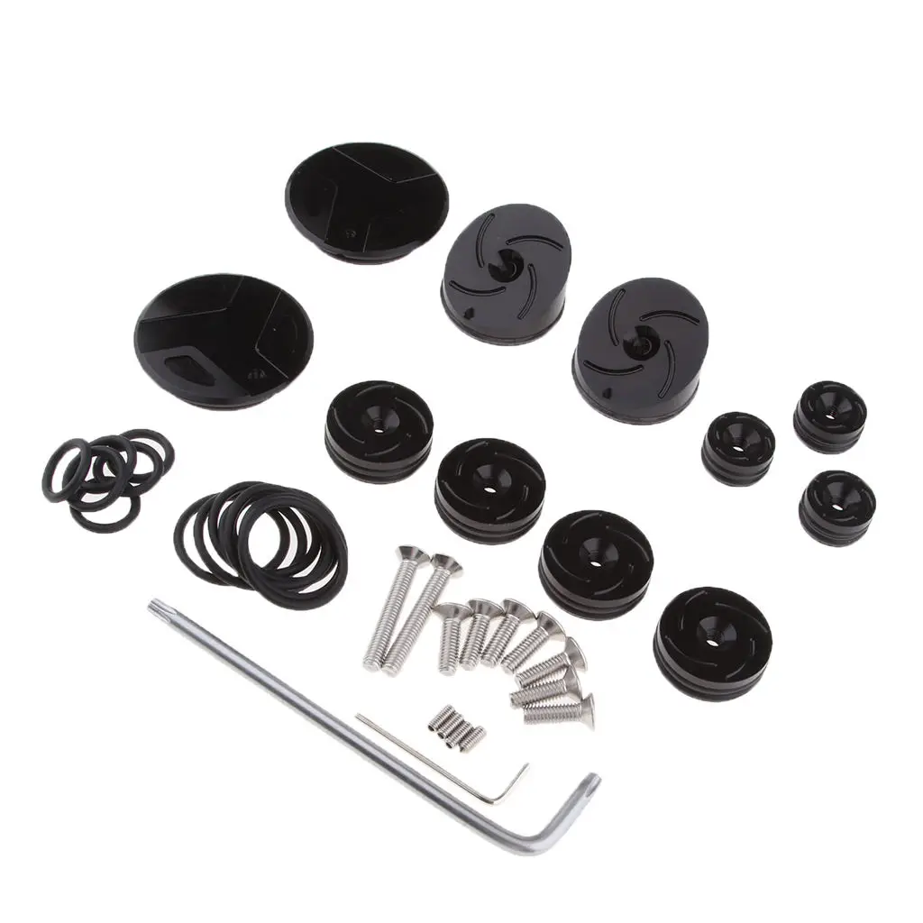 

Motorcycle Frame Hole Plugs Frame Insert Covers for BMW R1200GS 2014-2017 (Black)