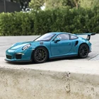 Модель автомобиля Welly 1:24 Porsche 911GT3 RS из сплава, отлитые и игрушечные автомобили, коллекционные подарки, игрушка для транспортировки без пульта дистанционного управления