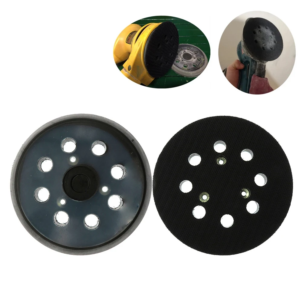 

1pc 5 Inch 8 Holes 125mm Hook Loop Sanding Backing Pad Electric Makita Orbital Sander Sanding Discs Porter Cable Backup Pad New