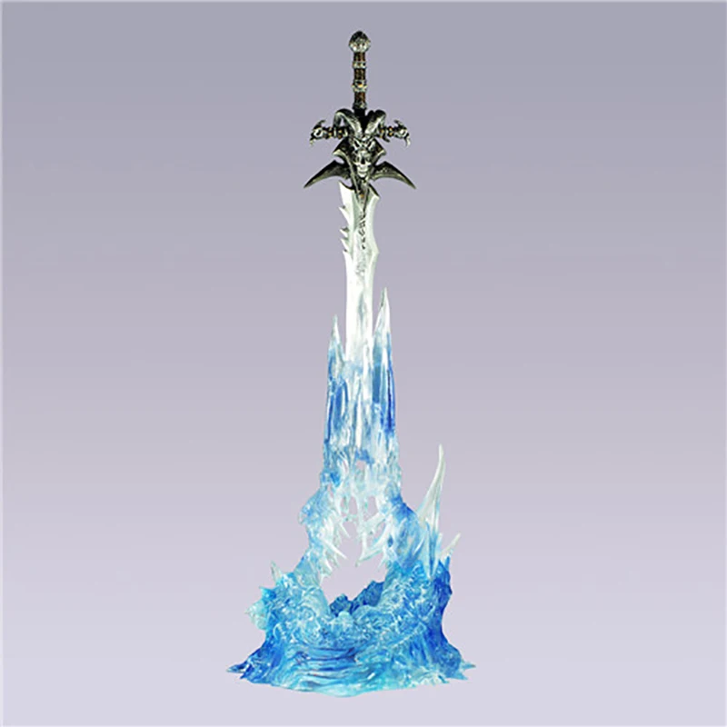 Горячая WOW Артас оружие Frostmourne меч с светодиодный освещения Figma Starz ПВХ фигурка модель игрушка в подарок