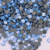 ss3 ss30 blue opal hotfix rhinestones flatback strass iron on glass stones appliques for fabric garments supplies
