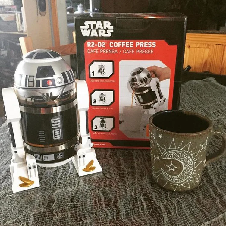 R2D2 фигурки Модель стеклянная бутылка для хранения воды коллекция роботов