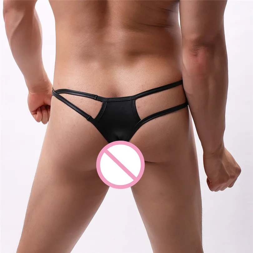Jjsox мужские трусы Новое сексуальное нижнее белье сексуальные кожаные трусики с