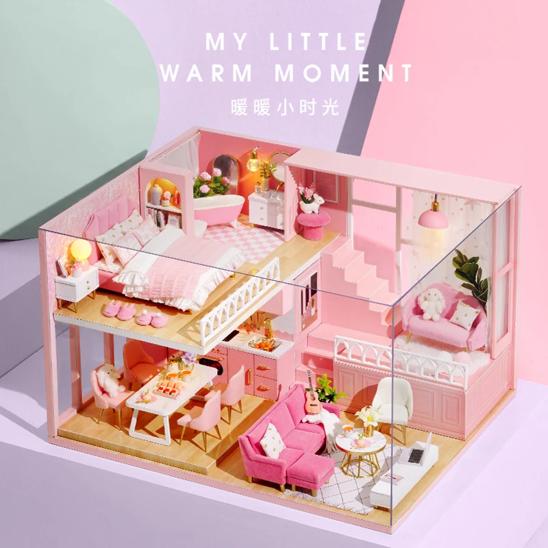 DIY Кукольный дом мебель мой маленький теплый момент миниатюрный кукольный домик
